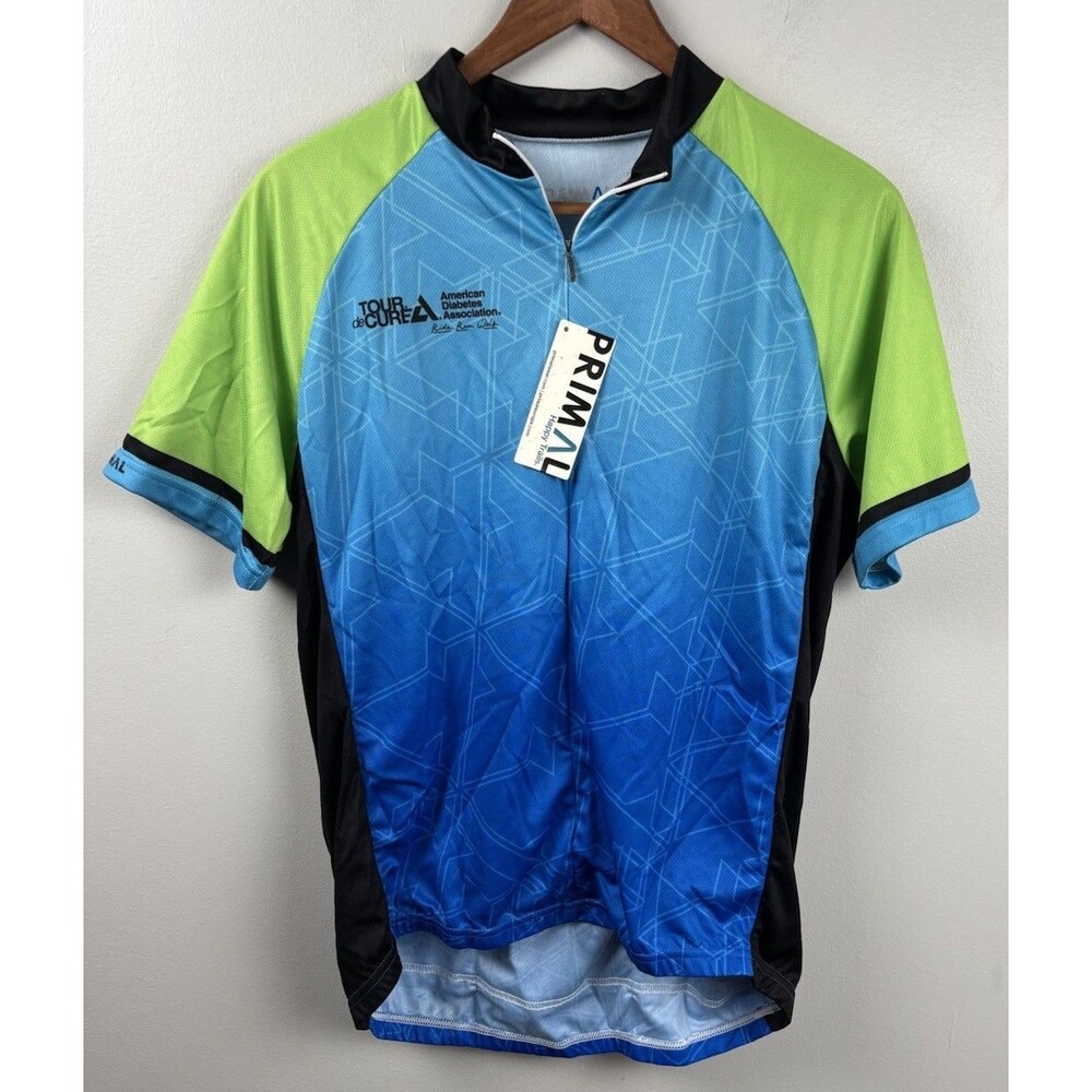 NWT Primal American Diabete Association Cycling Jersey Men Large Tour de Cure